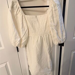 Tuckernuck Ivory Linen Dress